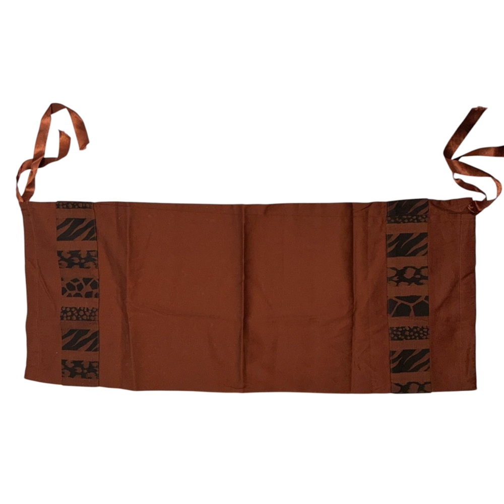 Gracious home bronze Brown African print roll pillow case